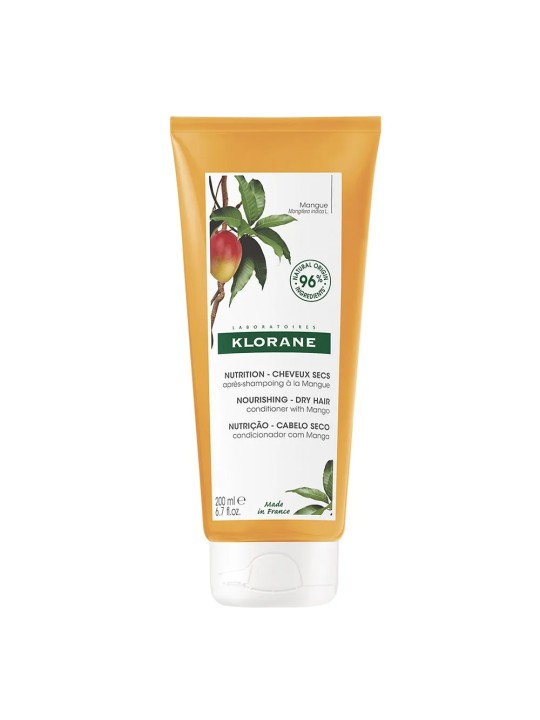 Klorane Mangue Après-Shampooing Nutrition Cheveux Secs 200ml