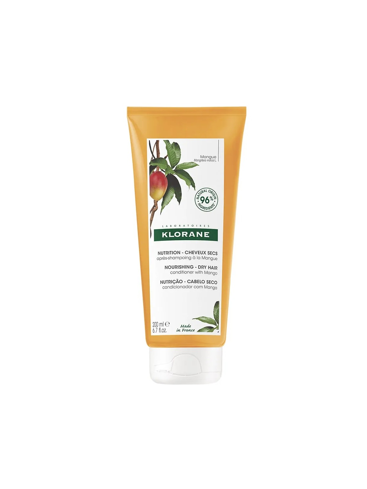 Klorane Mangue Après-Shampooing Nutrition Cheveux Secs 200ml