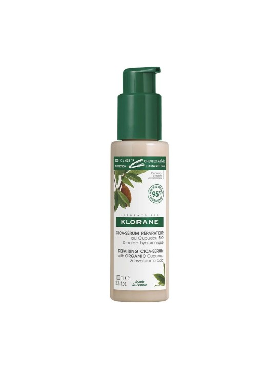 Klorane Cica-sérum Réparateur au Cupuaçu BIO & acide hyaluronique Cheveux très secs, abîmés 100ml