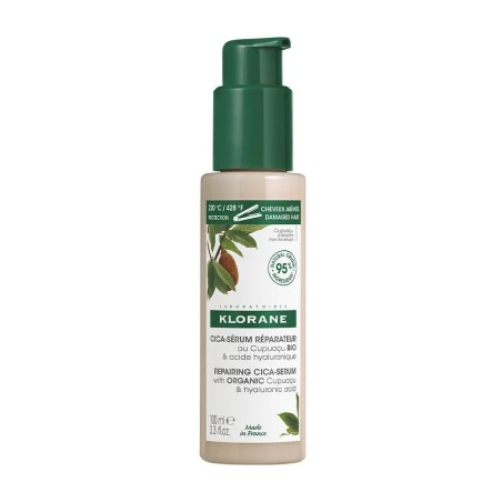 Klorane Cica-sérum Réparateur au Cupuaçu BIO & acide hyaluronique Cheveux très secs, abîmés 100ml