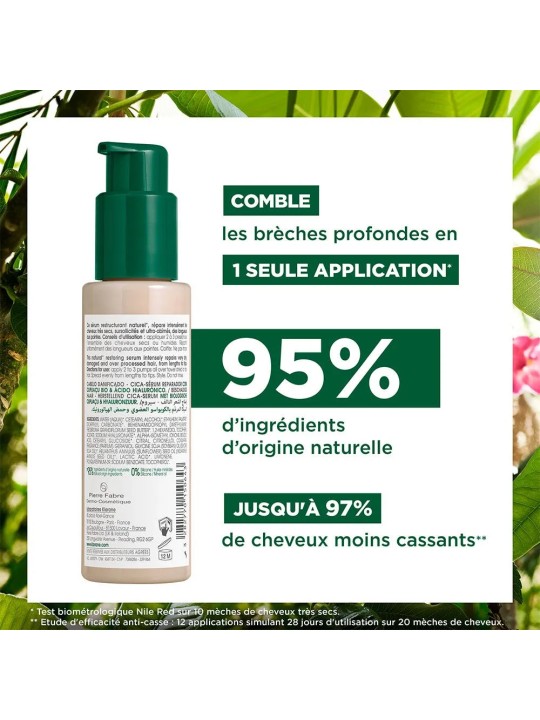 Klorane Cica-sérum Réparateur au Cupuaçu BIO & acide hyaluronique Cheveux très secs, abîmés 100ml