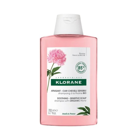 Klorane Pivoine Shampooing Apaisant Cuir chevelu sensible Bio 200ml