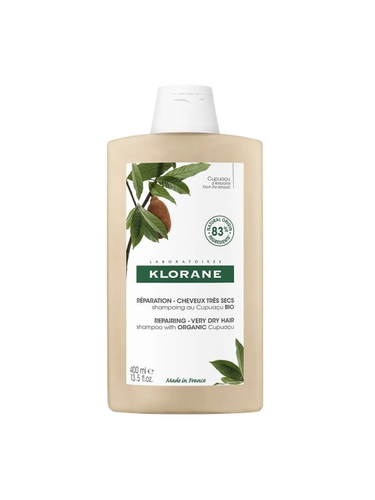 Klorane Cupuacu Shampoing Réparation Bio Cheveux Très Secs 400ml