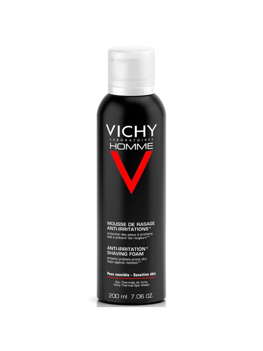 Vichy Homme Mousse A Raser Anti-irritations Vitamine C Peaux Sensibles 200ml