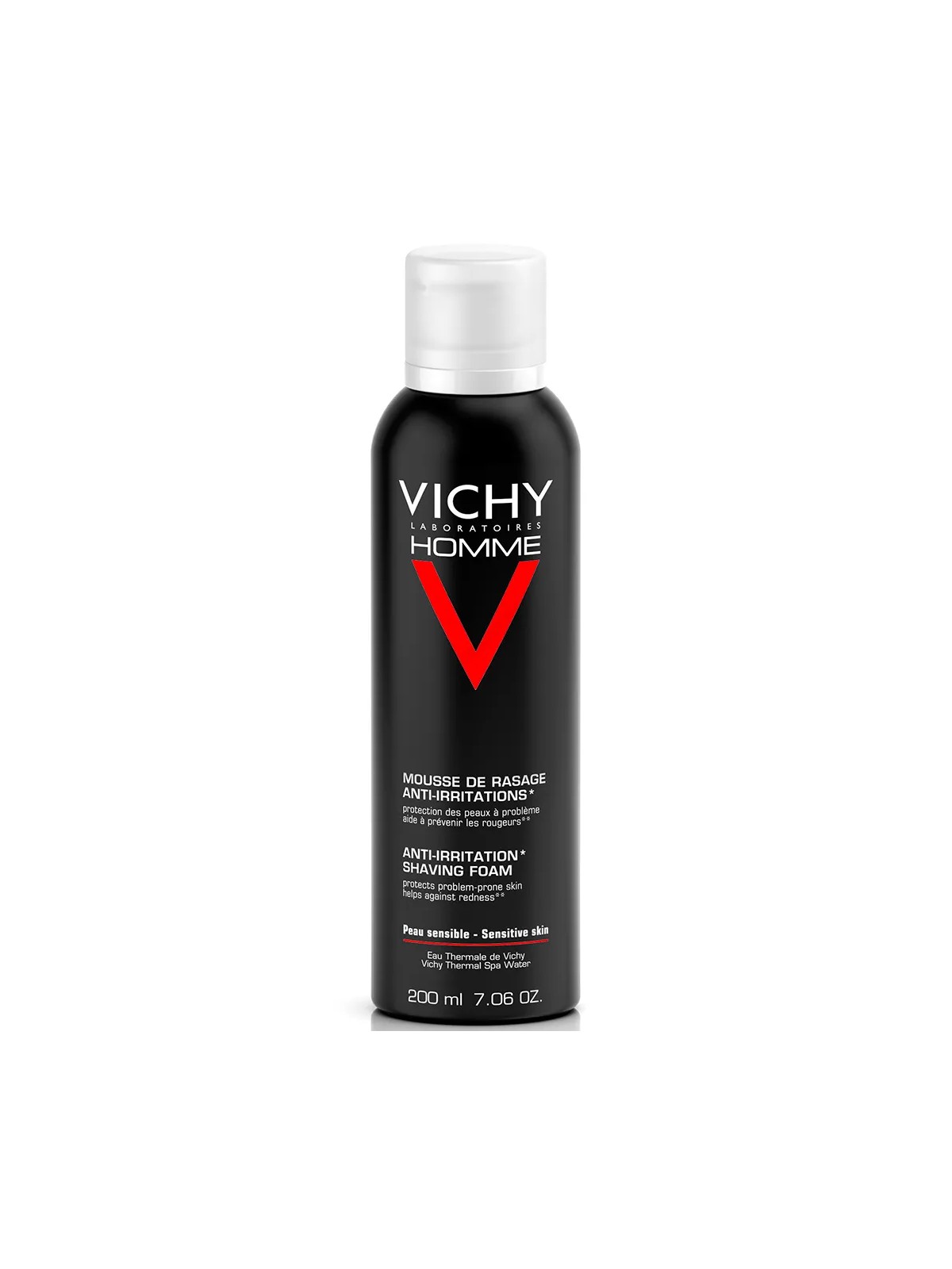 Vichy Homme Mousse A Raser Anti-irritations Vitamine C Peaux Sensibles 200ml