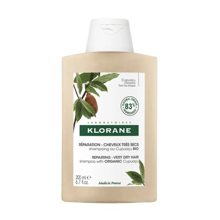 Klorane Cupuacu Shampoing Réparation Bio Cheveux Très Secs 200ml