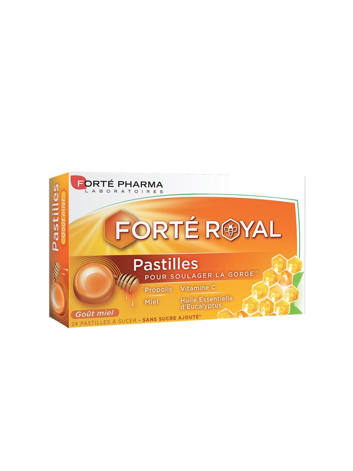 Forté Pharma Forté Royal Pastilles Gorge Miel 24 pastilles