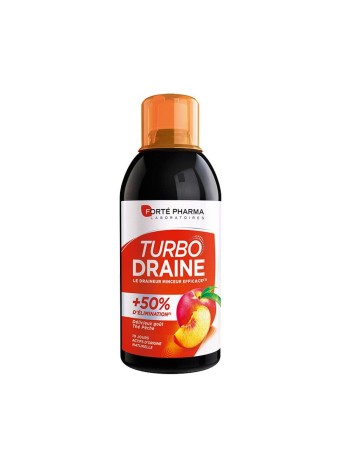Forté Pharma TurboDraine Draineur Minceur et Elimination Goût Thé-Pêche 500ml
