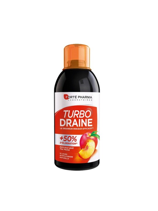 Forté Pharma TurboDraine Draineur Minceur et Elimination Goût Thé-Pêche 500ml