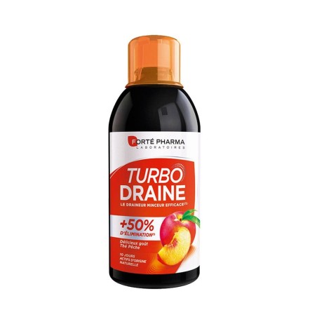 Forté Pharma TurboDraine Draineur Minceur et Elimination Goût Thé-Pêche 500ml