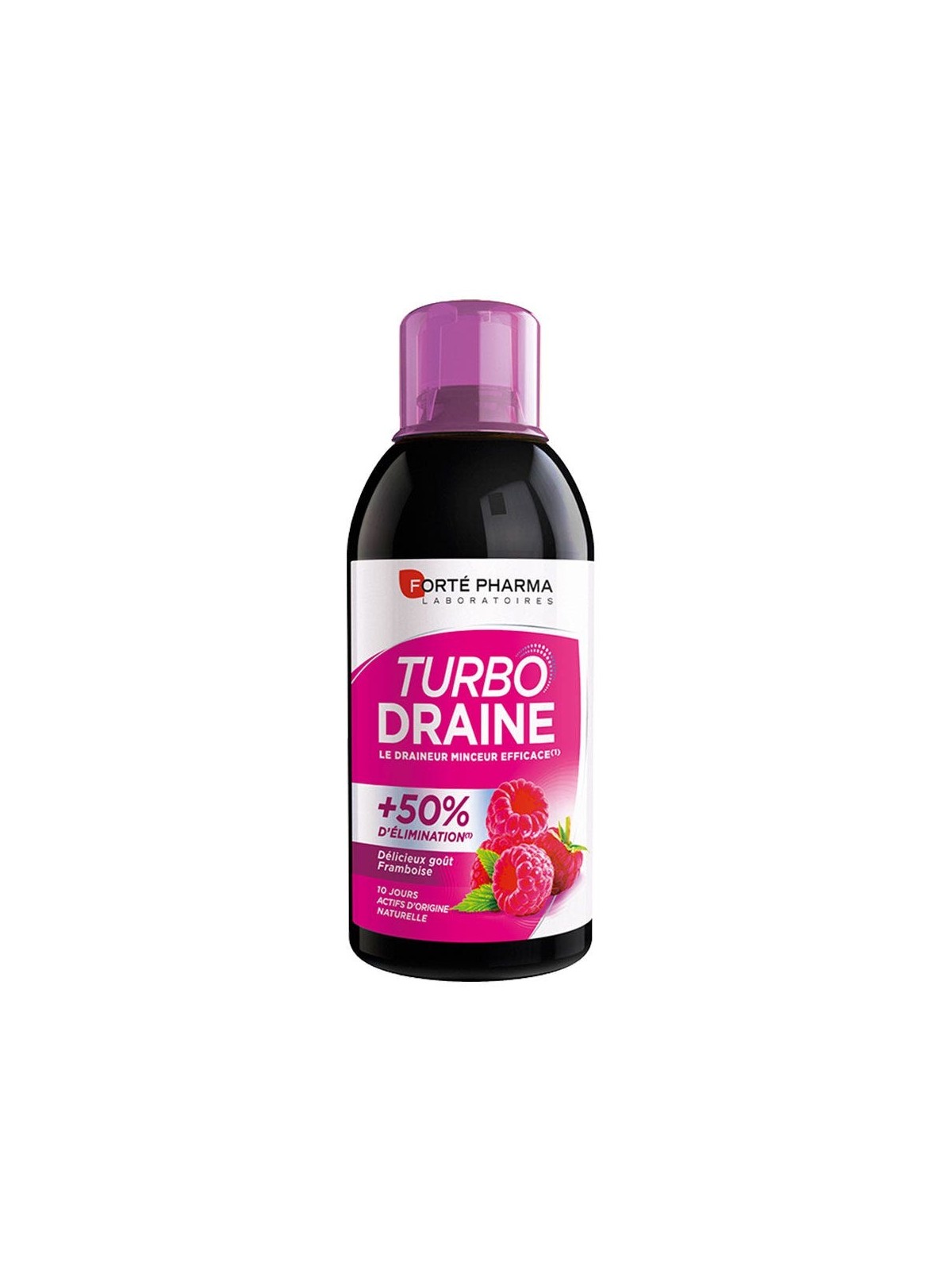 Forté Pharma TurboDraine Draineur Minceur et Elimination Goût Framboise 500ml