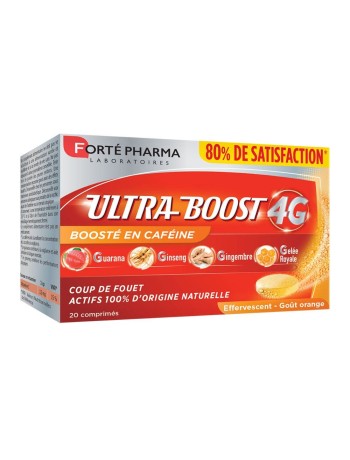 Forté Pharma Ultra Boost 4G Booster d'Energie Naturel enrichi en Caféine 20 comprimés effervescents