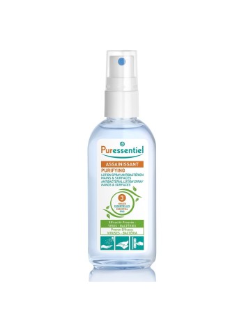 Puressentiel Assainissant Lotion Spray Antibacteriens Mains Et Surfaces 80ml