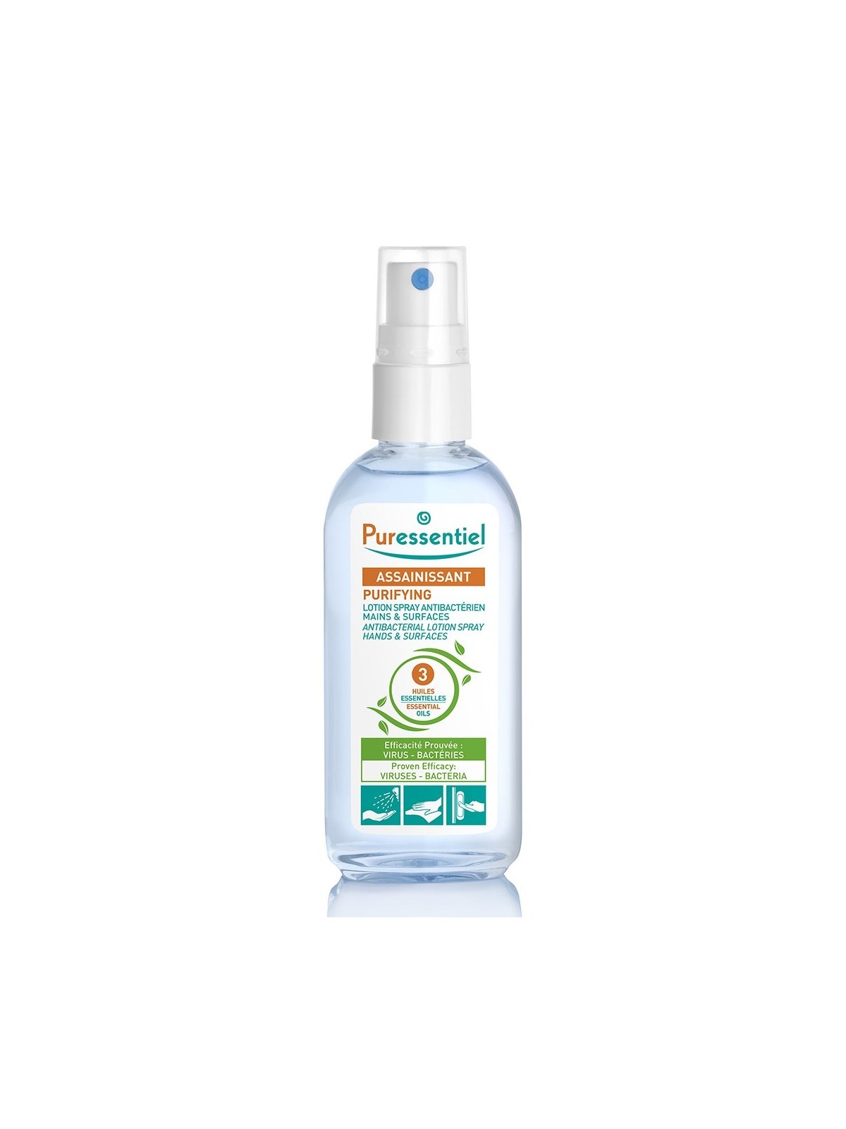 Puressentiel Assainissant Lotion Spray Antibacteriens Mains Et Surfaces 80ml