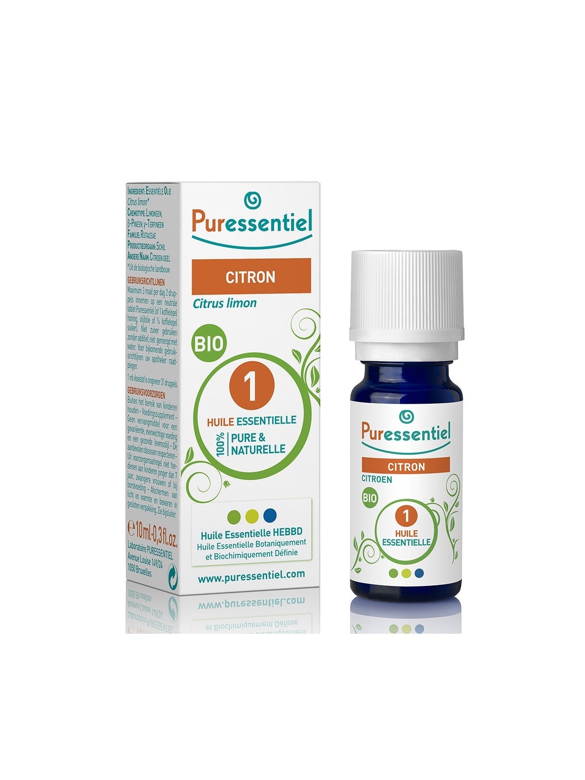 Puressentiel Huiles Essentielles Citron Bio 10ml