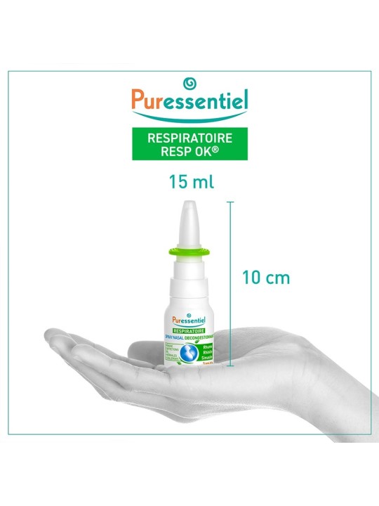 Puressentiel Respiratoire Spray Nasal Decongestionnant 15ml