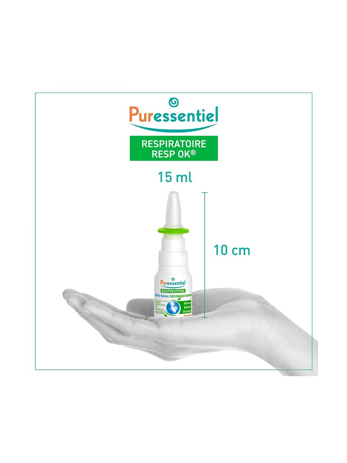 Puressentiel Respiratoire Spray Nasal Decongestionnant 15ml