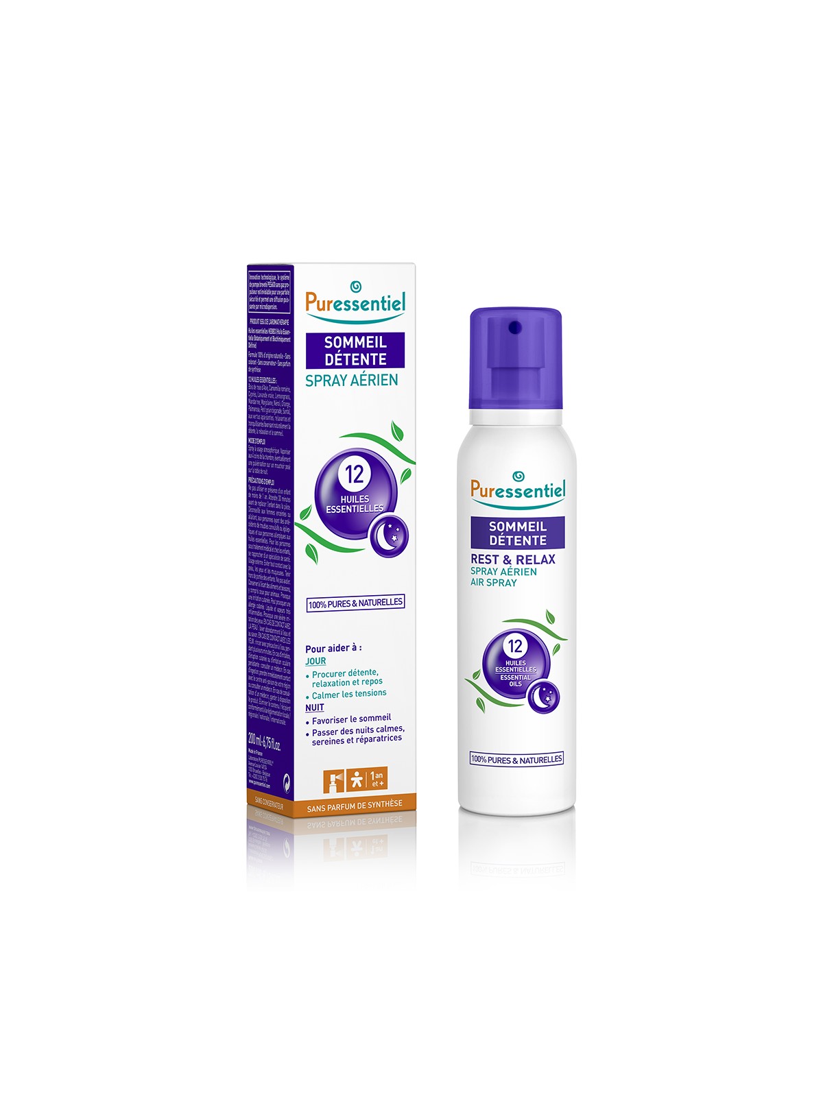 Puressentiel Sommeil - Détente Spray Aerien 12 huiles essentielles 200ml