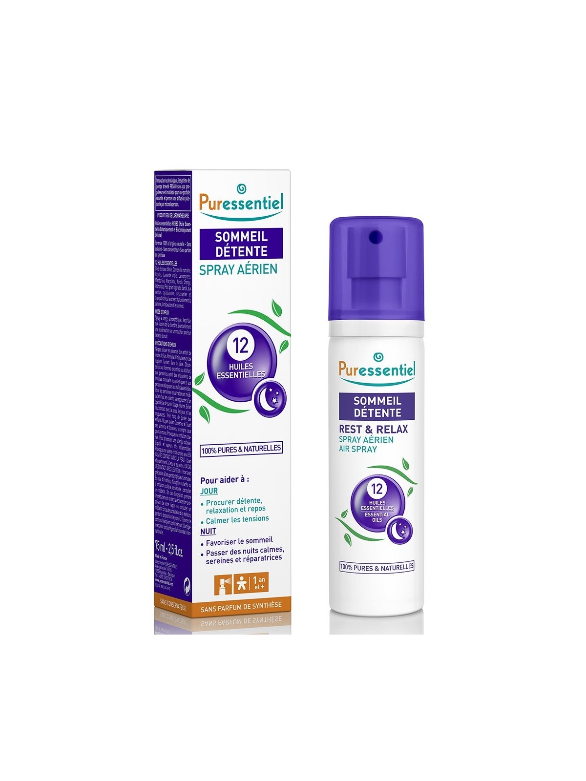 Puressentiel Sommeil - Détente Spray Aerien 12 Sommeil Detente 75ml