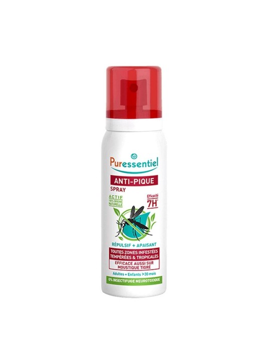 Puressentiel Anti-Pique Spray Repulsif Et Apaisant Anti-moustiques 75 ml