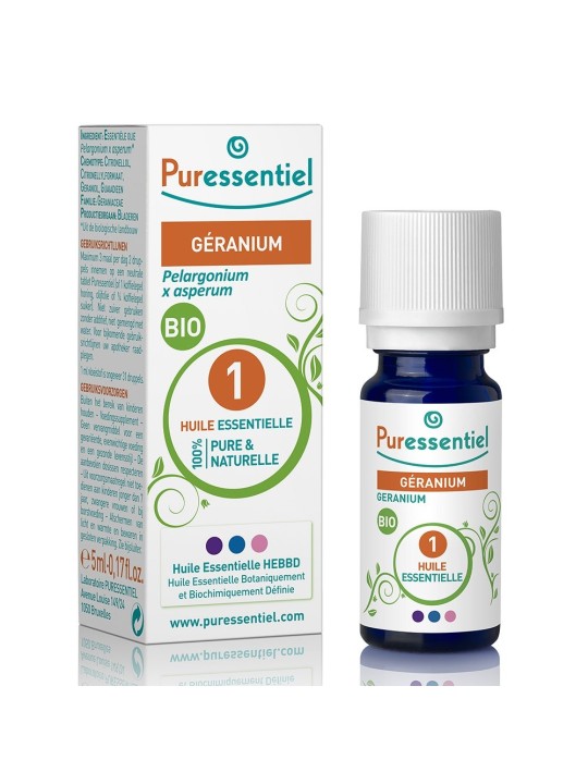 Puressentiel Huiles Essentielles Geranium Bio 5 ml