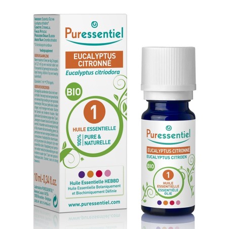 Puressentiel Huiles Essentielles Eucalyptus Citronne Bio 10ml