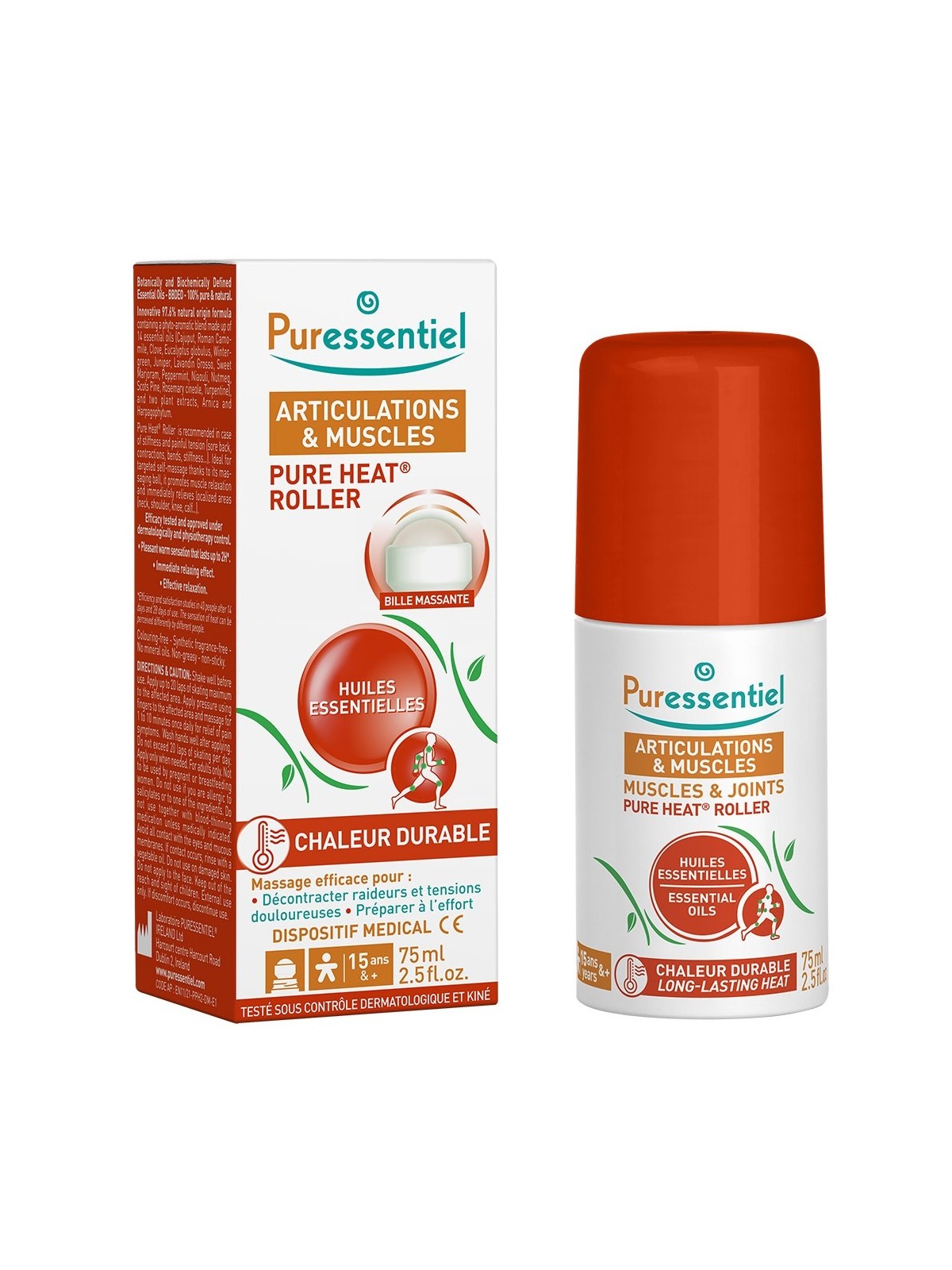 Puressentiel Articulations Et Muscles Pure Heat Roller 75ml