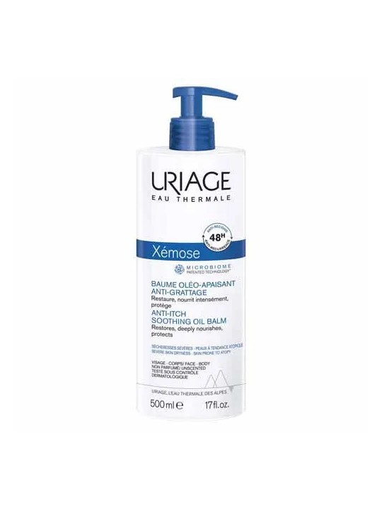 Uriage Xémose Baume Oleo Apaisant Anti Grattage Secheresses Severes Peaux Atopiques 500ml