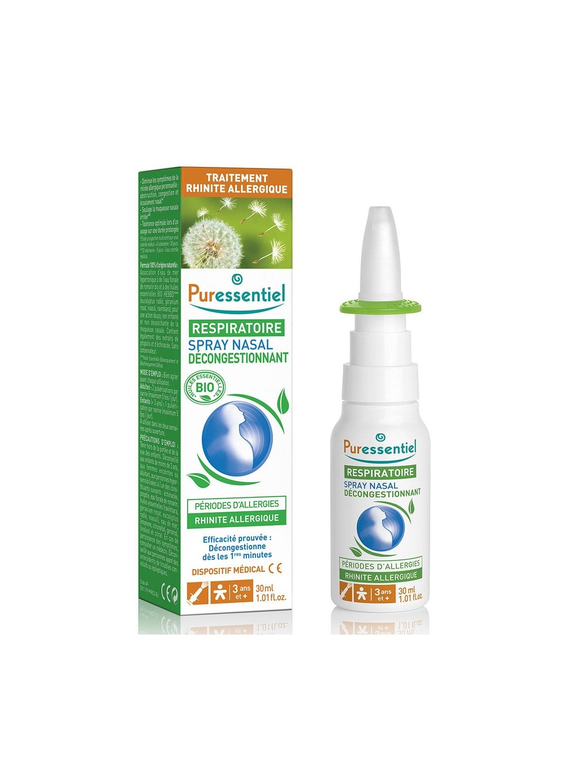 Puressentiel Respiratoire Spray Nasal Decongestionnant Respiratoire 30ml