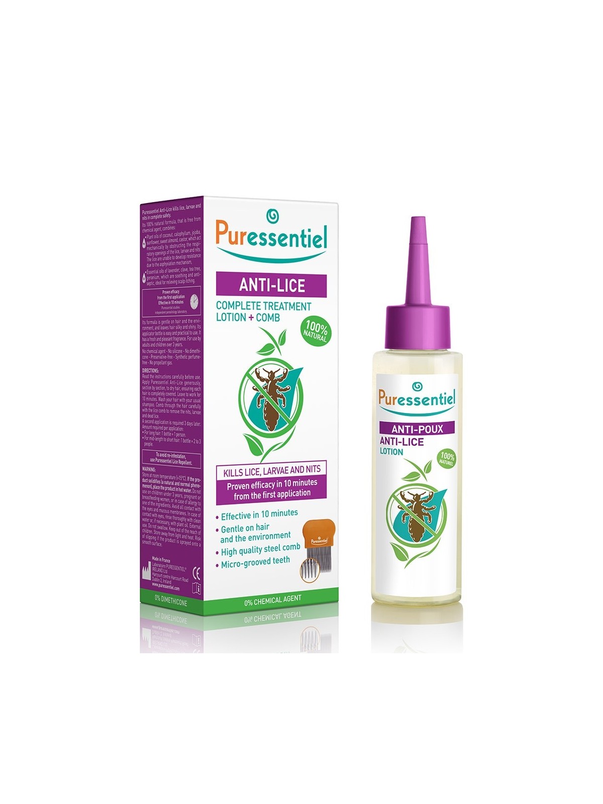 Puressentiel Anti-Poux Traitement Complet Lotion + Peigne 100 ml