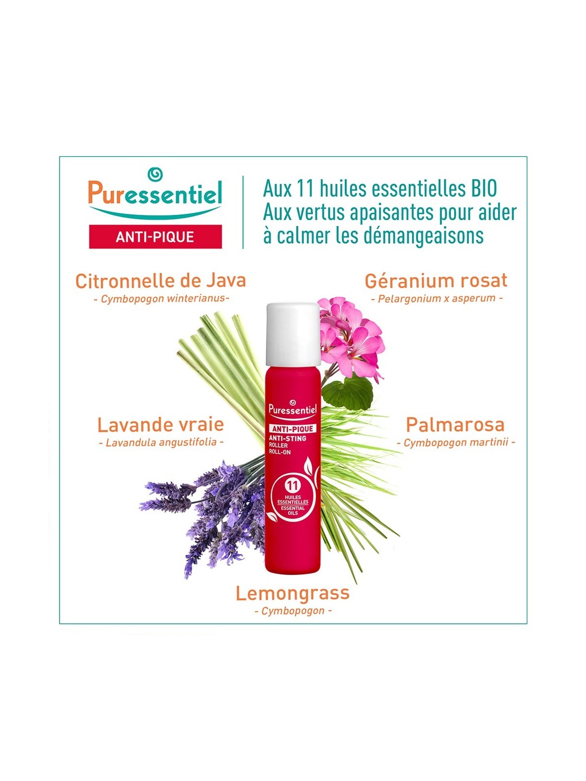 Puressentiel Anti-Pique Roller Apaisant 11 Anti-pique 5ml