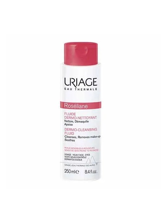 Uriage Roseliane Fluide Dermo Nettoyant Peaux Sensibles A Rougeurs 250ml