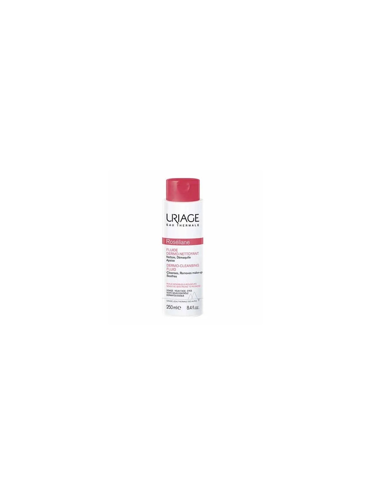 Uriage Roseliane Fluide Dermo Nettoyant Peaux Sensibles A Rougeurs 250ml