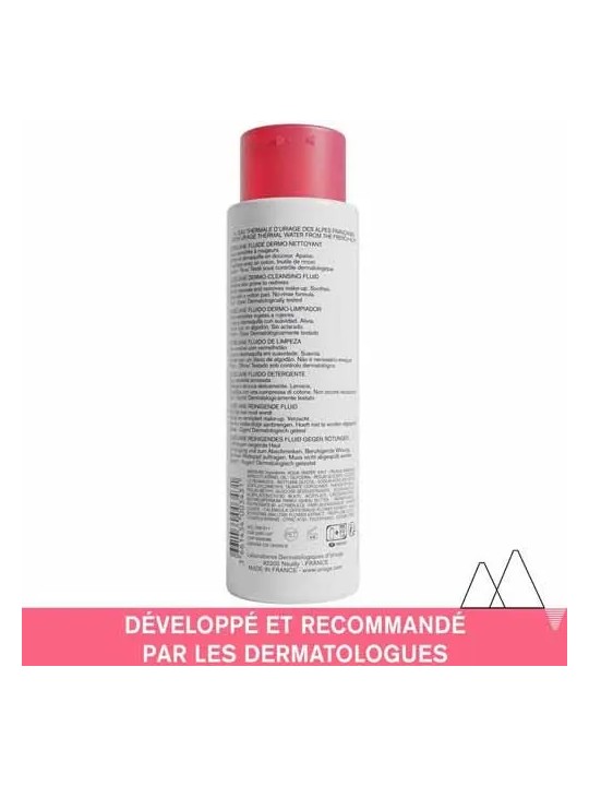 Uriage Roseliane Fluide Dermo Nettoyant Peaux Sensibles A Rougeurs 250ml