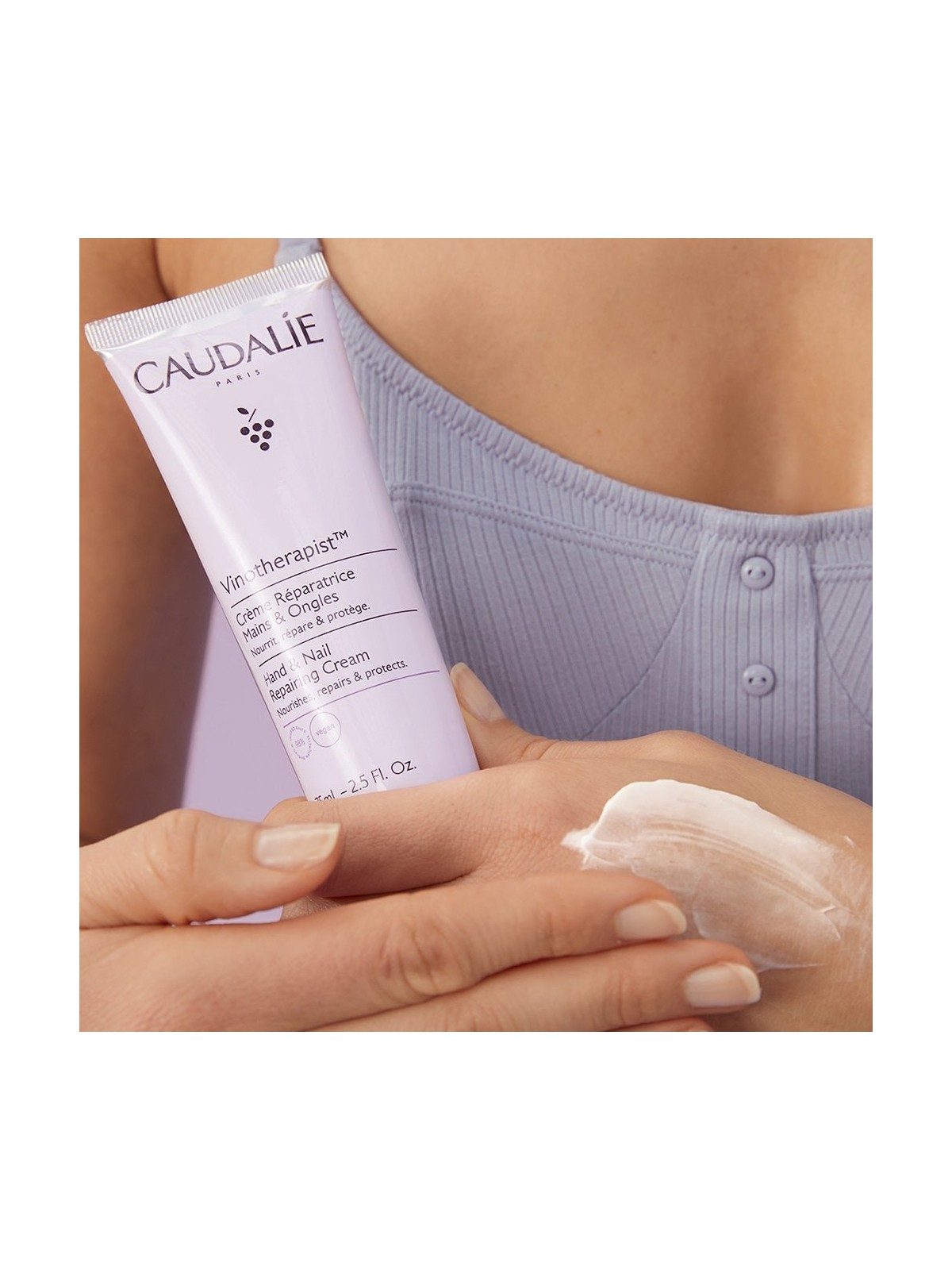 Caudalie Vinotherapist Crème Réparatrice Mains et Ongles 75ml