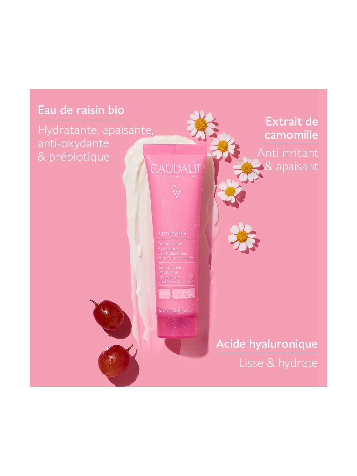 Caudalie VinoHydra Crème Sorbet Hydratante 60ml