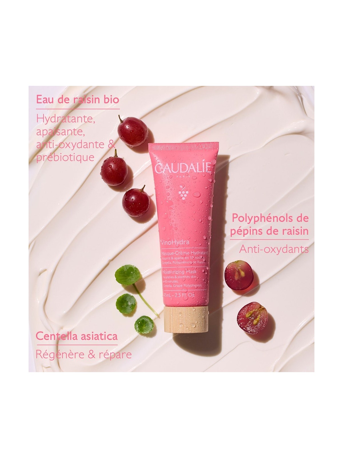 Caudalie VinoHydra Masque Crème Hydratant 75ml