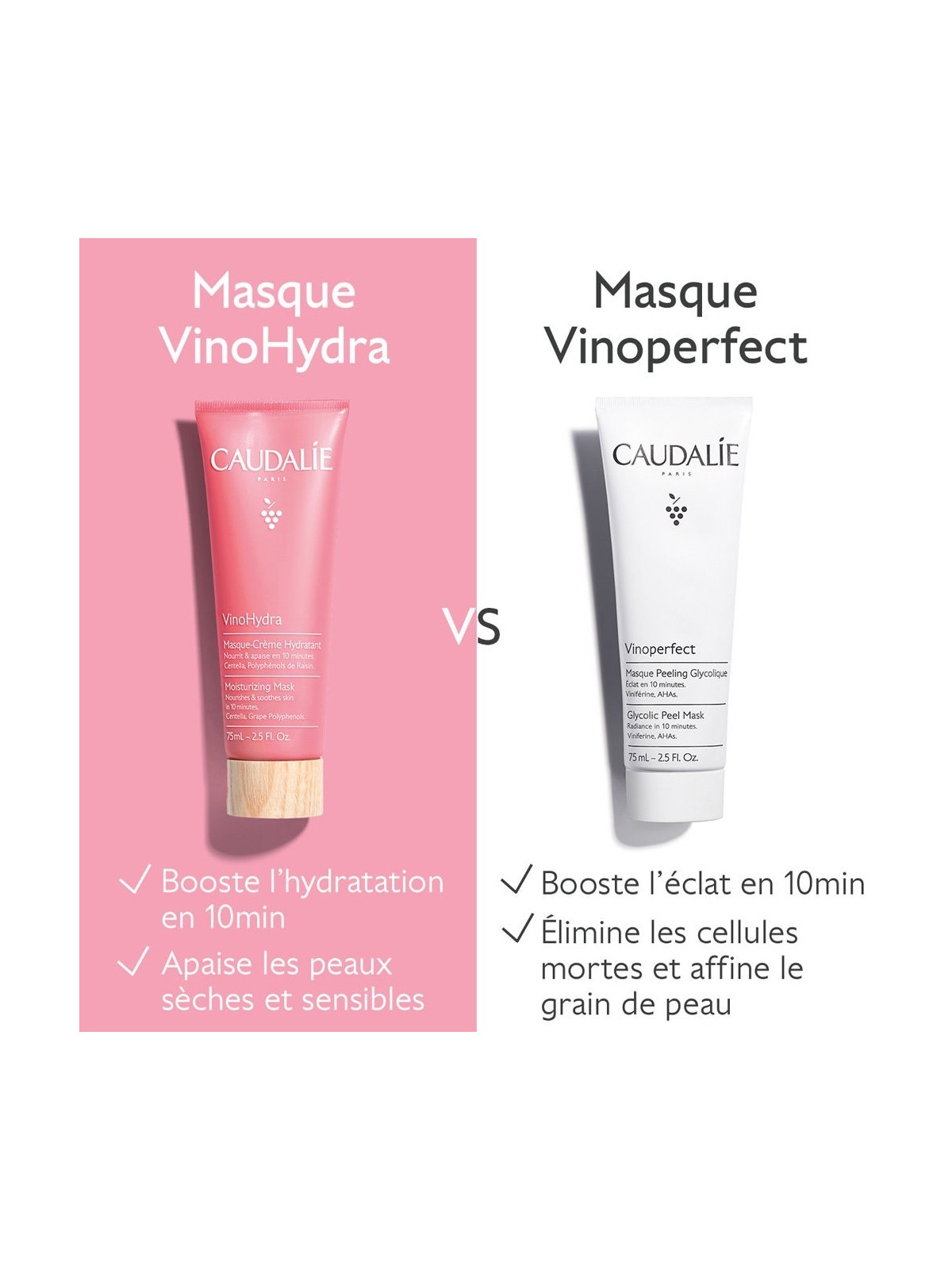 Caudalie VinoHydra Masque Crème Hydratant 75ml