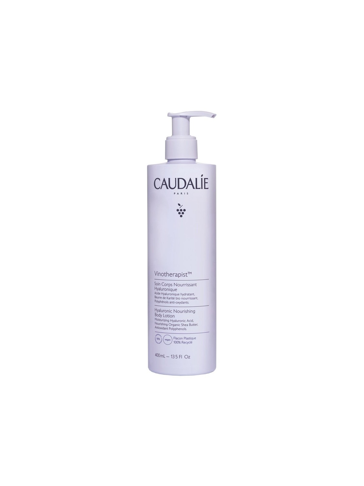 Caudalie Vinotherapist Soin Corps Nourrissant Hyaluronique 400ml