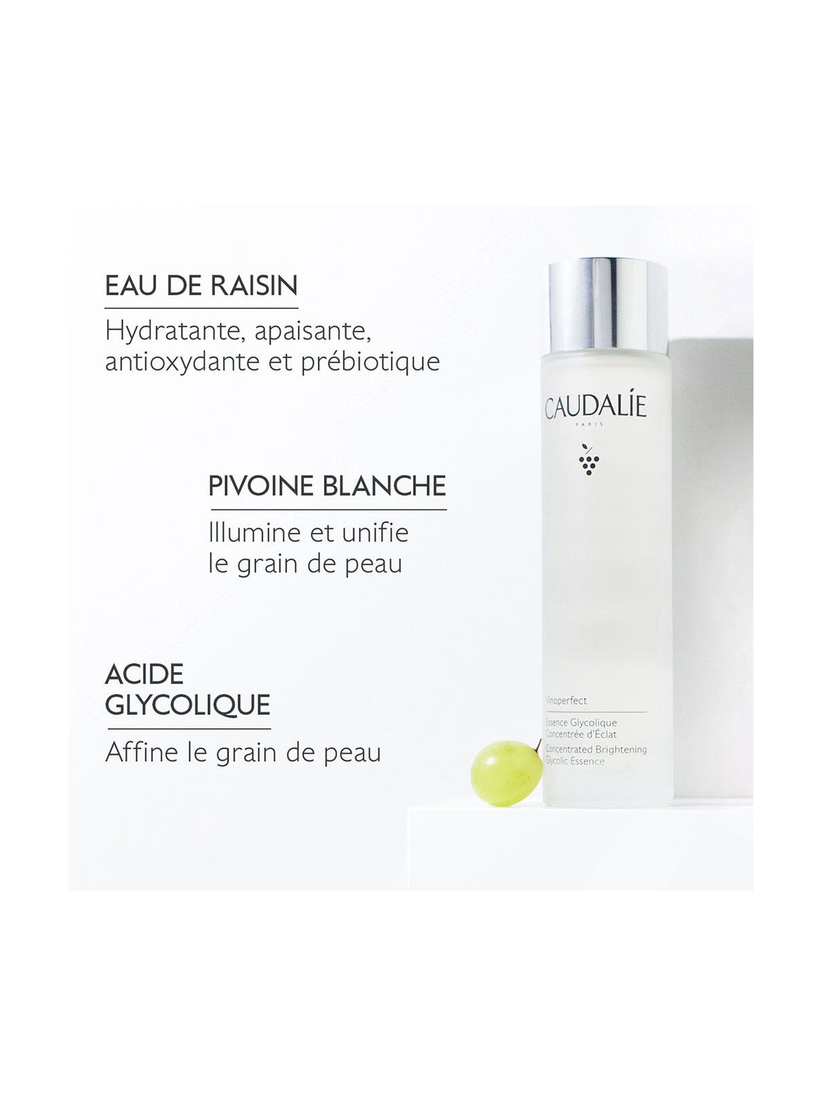 Caudalie Vinoperfect Essence Glycolique Concentrée d'Eclat 100ml