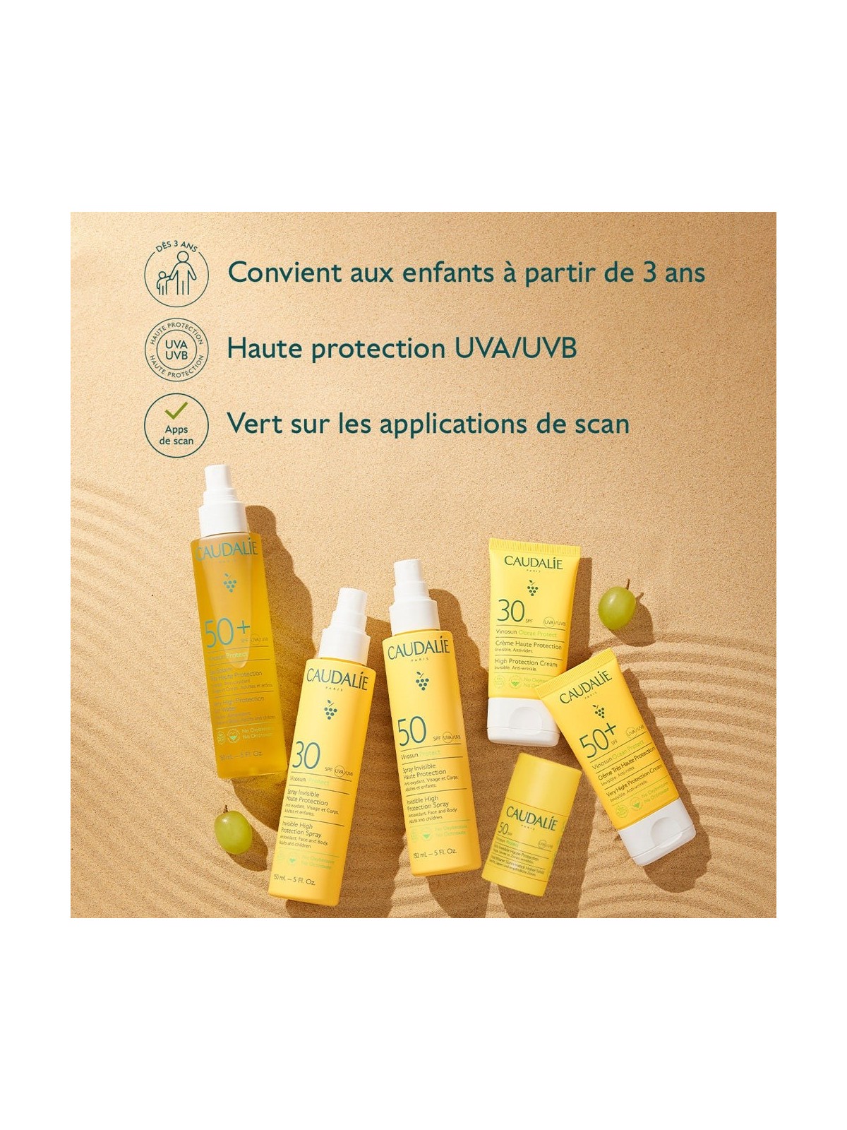 Caudalie Vinosun Protect Stick Invisible SPF50 15g