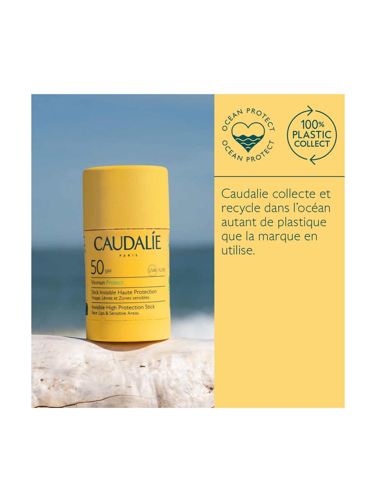 Caudalie Vinosun Protect Stick Invisible SPF50 15g