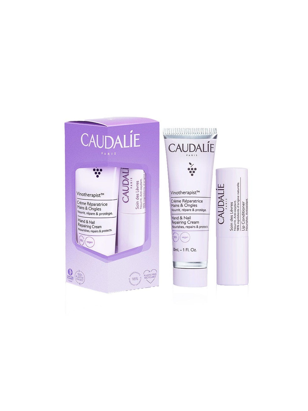 Caudalie Vinotherapist Duo Crème Mains + Soin Des Lèvres