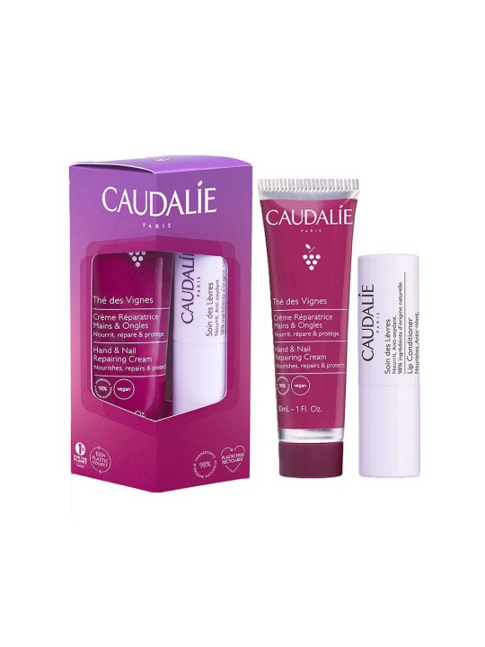 Caudalie Duo Hiver Creme mains + Soin des levres The des Vignes