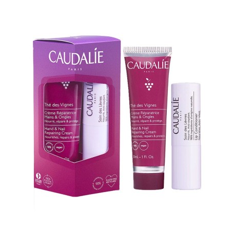 Caudalie Duo Hiver Creme mains + Soin des levres The des Vignes