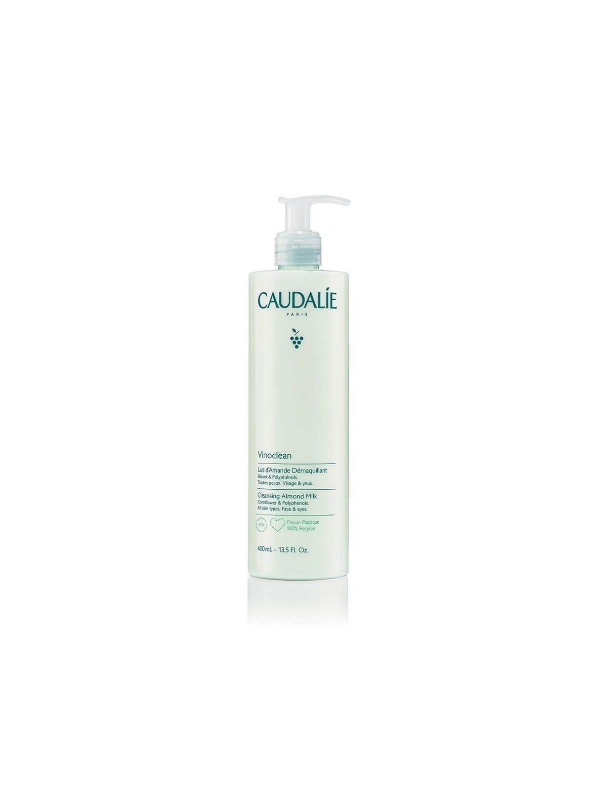 Caudalie Vinoclean Lait d'Amande Démaquillant Visage Et Yeux 400ml