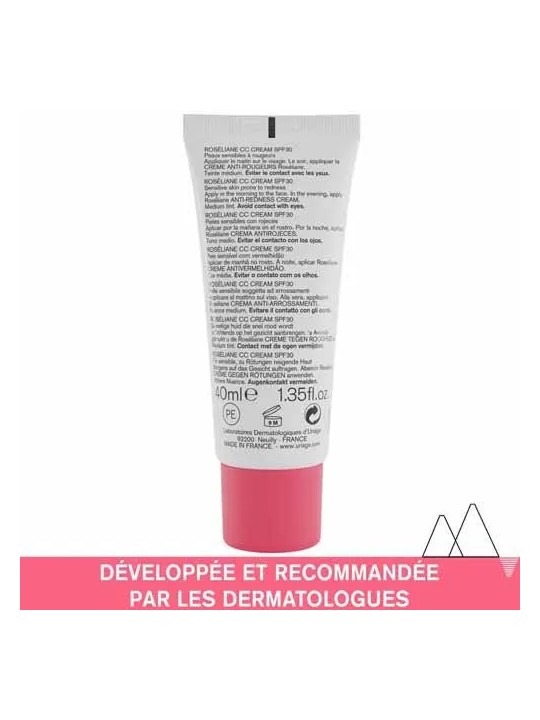 Uriage Roseliane Cc Cream Spf30 Peaux Sensibles A Rougeurs 40ml