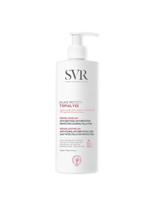 Svr Topialyse Apaise, répare et protège BAUME PROTECT+ Toutes les peaux à tendance atopique 400ml