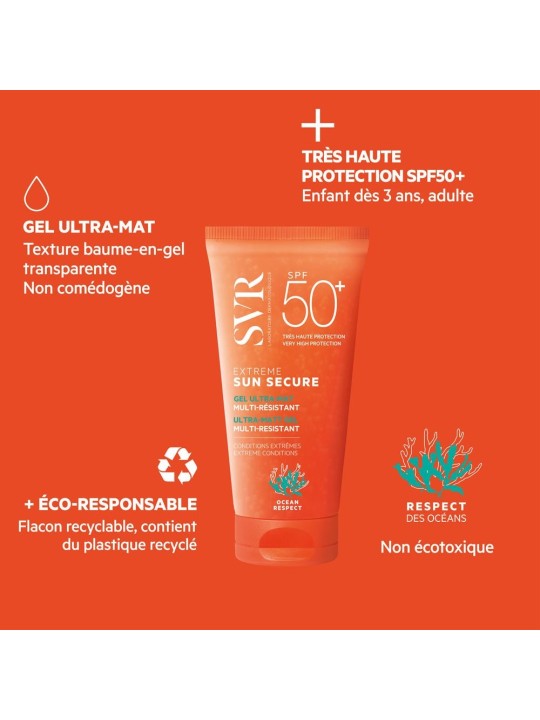 Svr Sun Secure Ultra Mat Multi Resistant Spf50+ Extreme 50ml