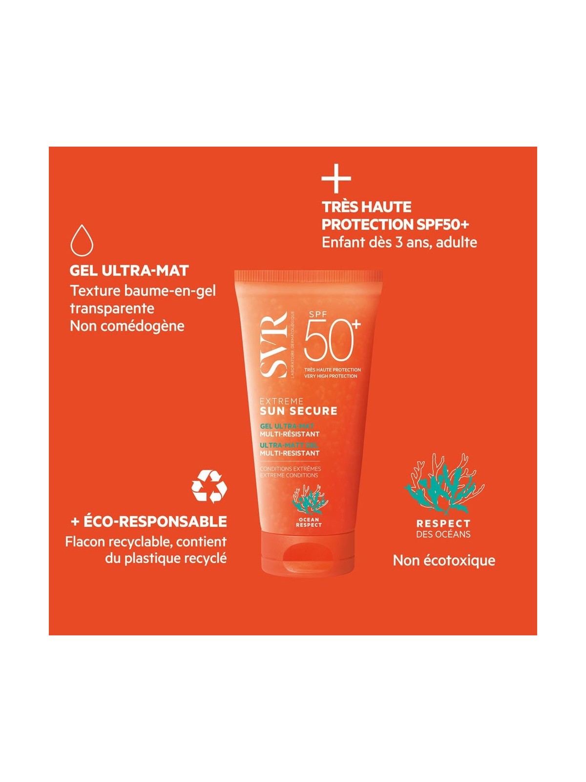 Svr Sun Secure Ultra Mat Multi Resistant Spf50+ Extreme 50ml